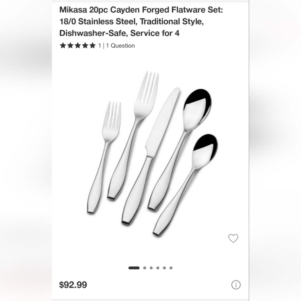 Elegant Silver Cutlery Set